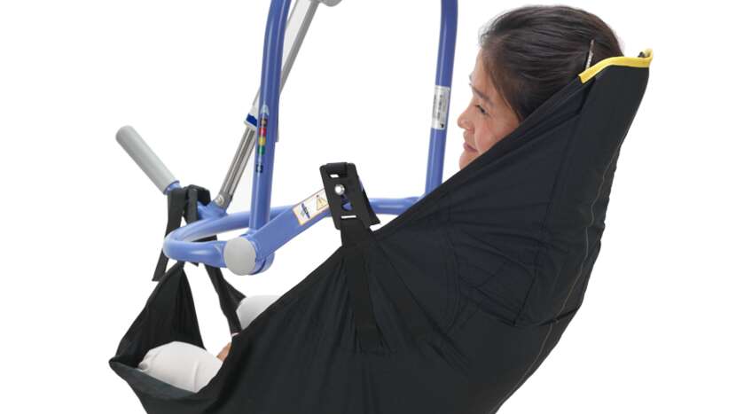 Amputee clip in situ sling