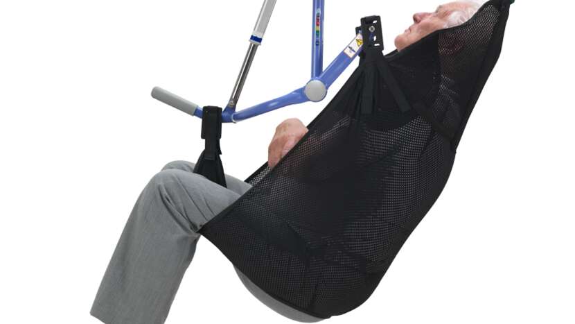 Clip bathing in situ sling - unpadded legs