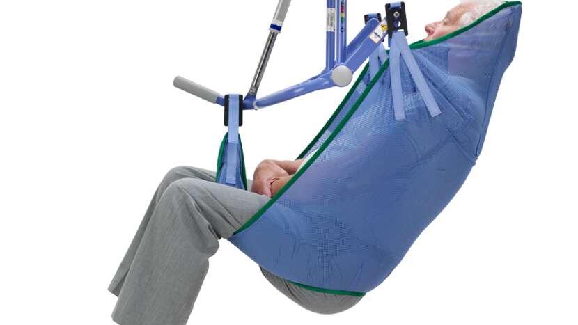 Clip bathing sling - unpadded and extended legs